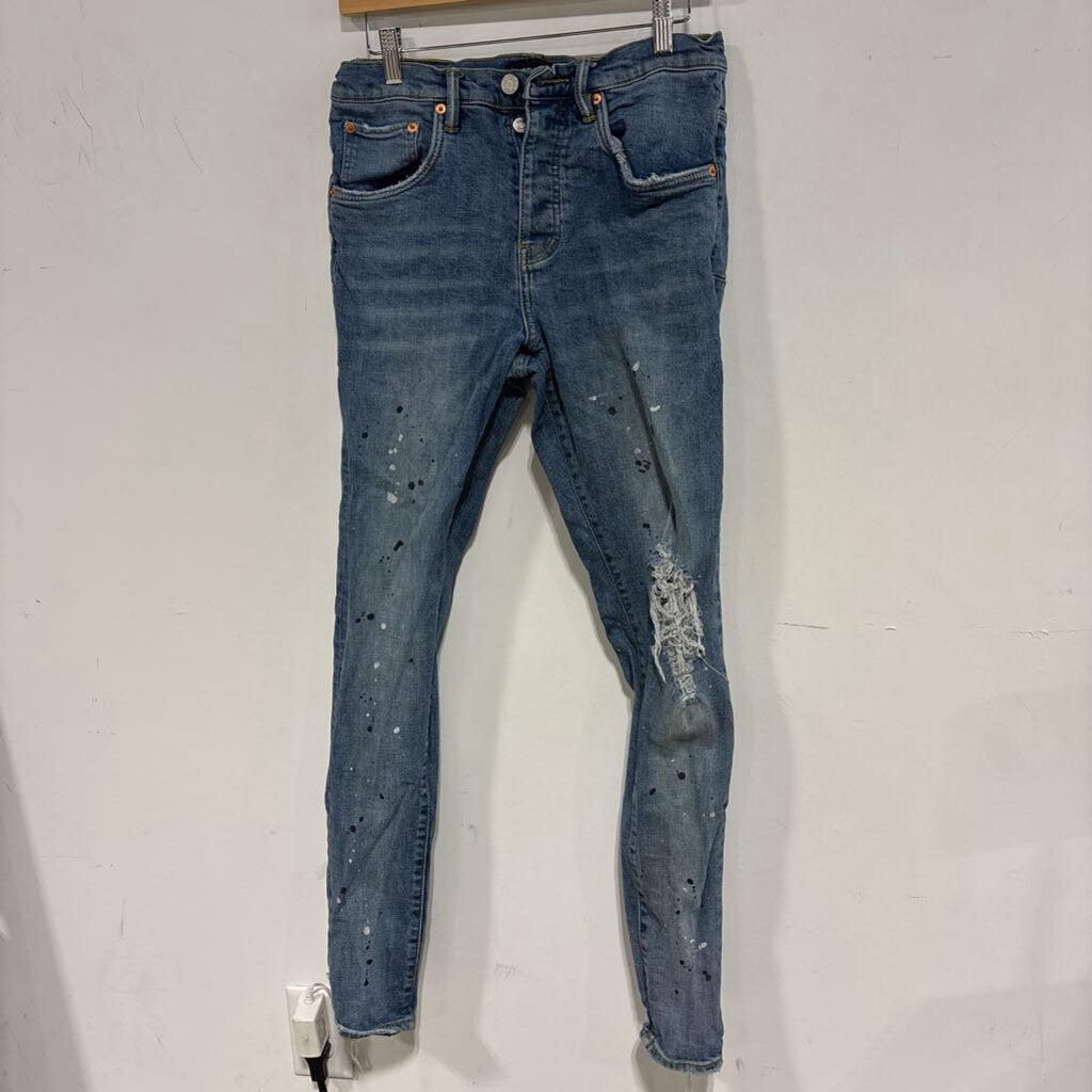 PURPLE PAINT DENIM SZ 30
