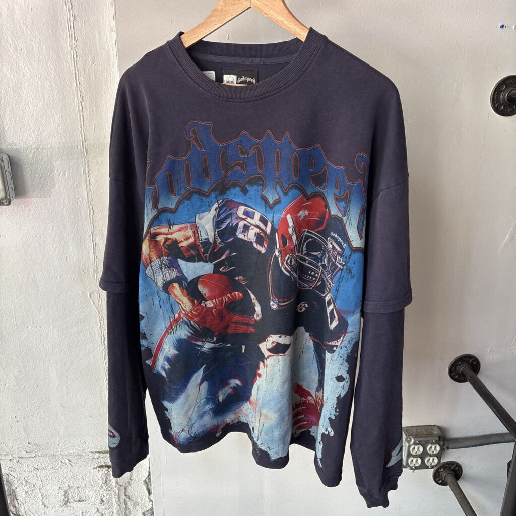 GODSPEED FOOTBALL TEE SZ. L