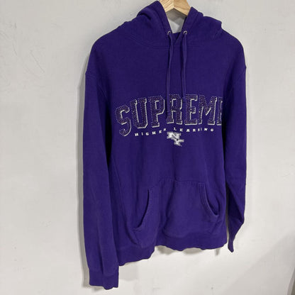 SUPREME RHINESTONE HOODIE SZ L