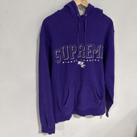 SUPREME RHINESTONE HOODIE SZ L