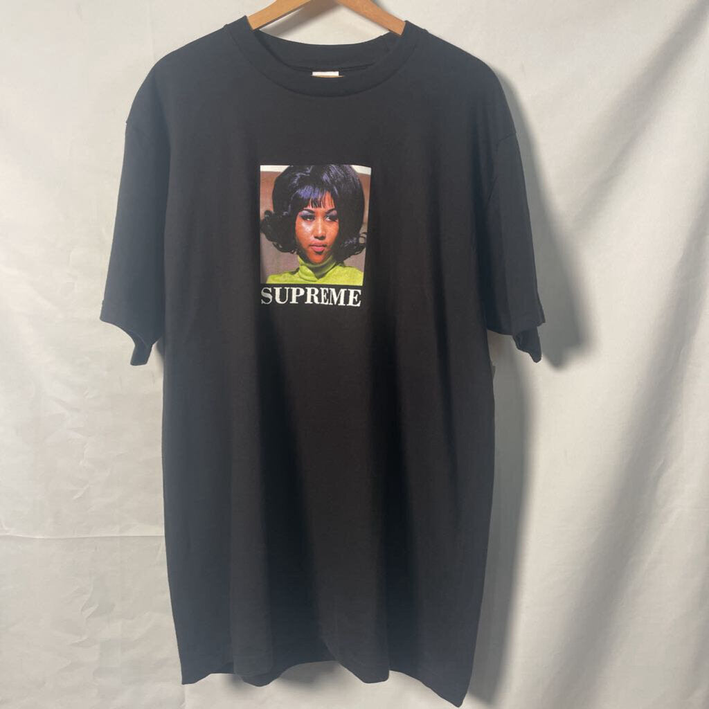 Supreme Black Aretha Tee Sz. XL