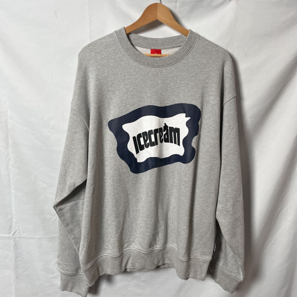 Ice Cream Grey Classic logo Crewneck Sz. L