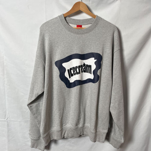Ice Cream Grey Classic logo Crewneck Sz. L