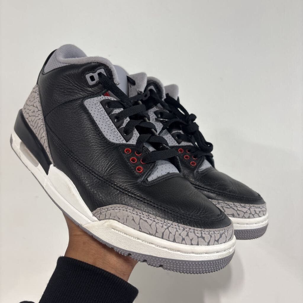 AIR JORDAN 3 " BLACK CEMENT " SZ. 7