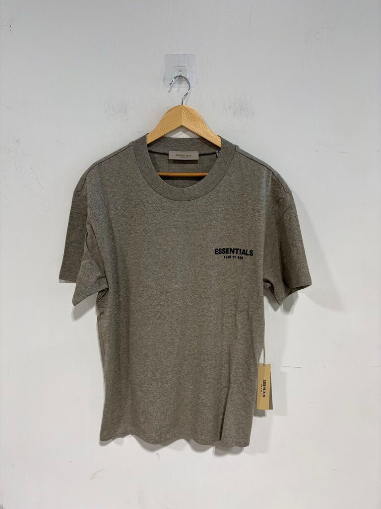 ESSENTIALS TEE DARK GREY SZ L