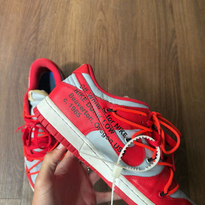 OFF WHITE DUNKS UNI RED SZ 11.5(NO BOX)