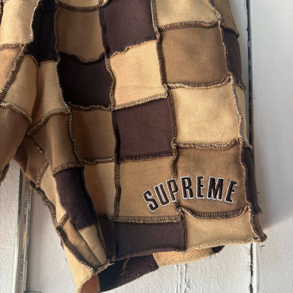 SUPREME PATCH WORK SHORTS SZ S