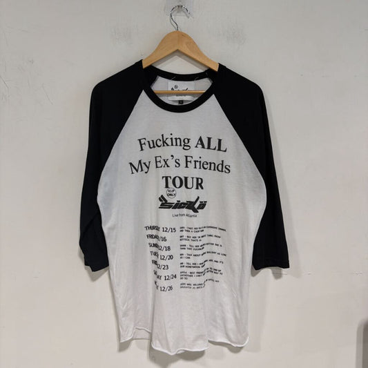 SICKO RAGLAN TEE SZ LARGE