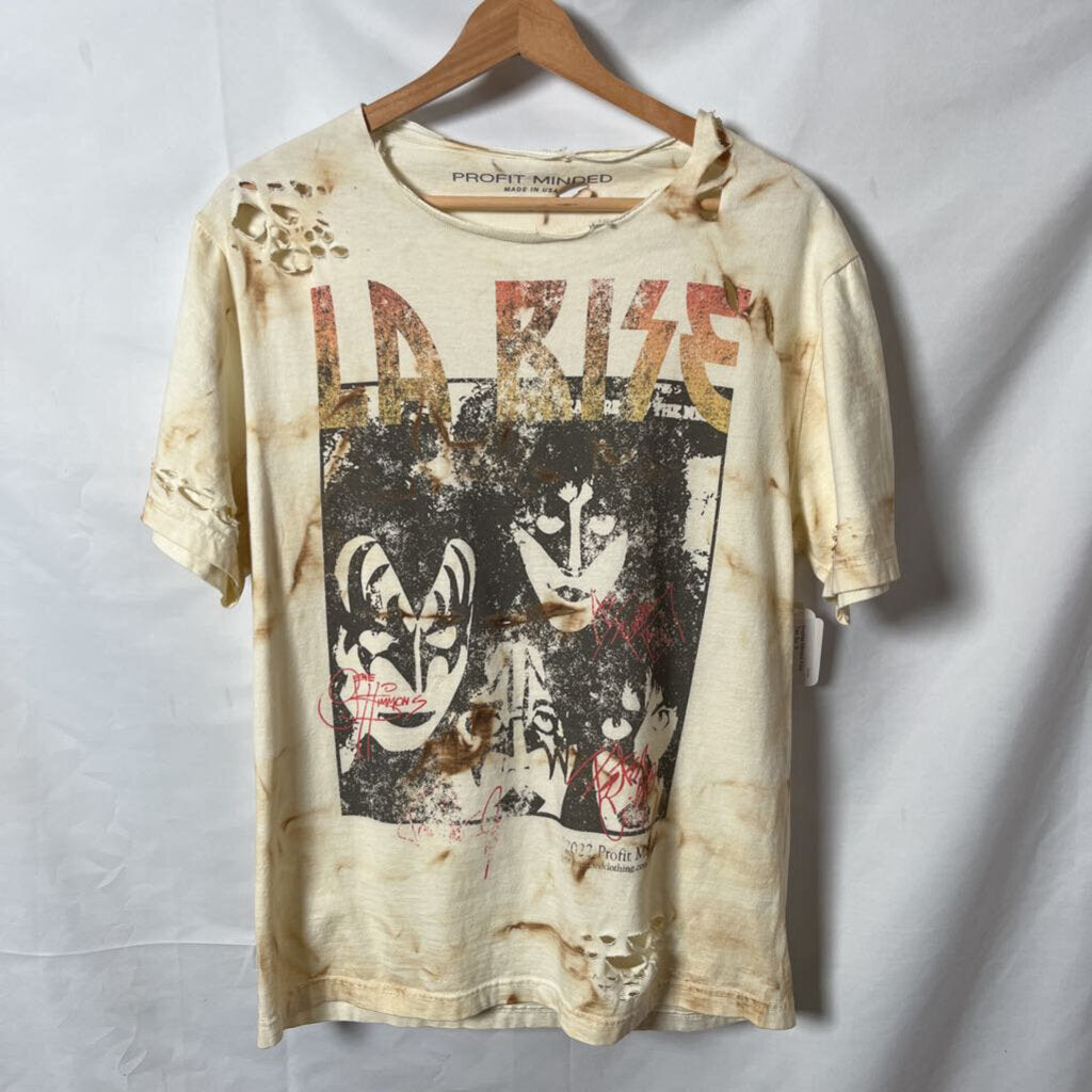 Profite Minded Kiss Tee Sz. S