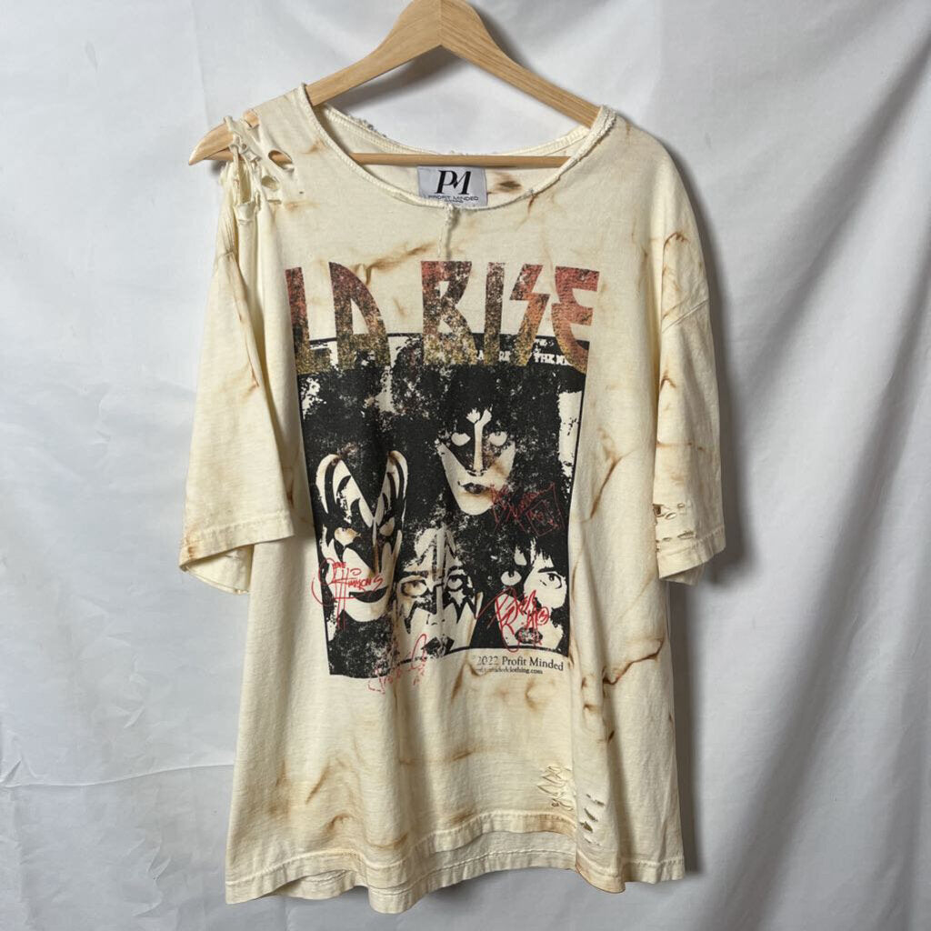 Profite Minded Kiss Tee Sz. L