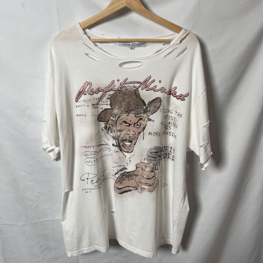 Profite Minded Cowboy Tee Sz. Xl