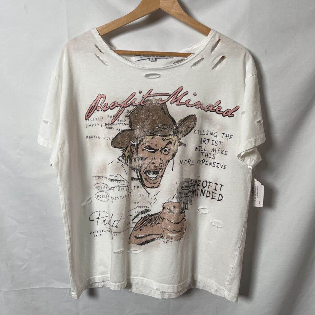 Profite Minded Cowboy Tee Sz. S