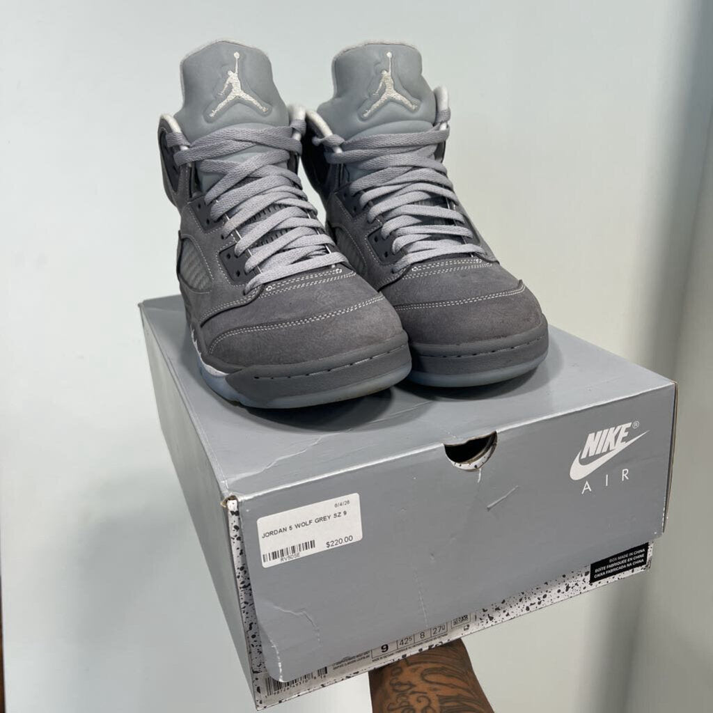 JORDAN 5 WOLF GREY SZ 9