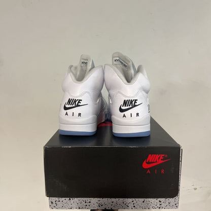 JORDAN 5 WHITE METALLIC SZ 9.5