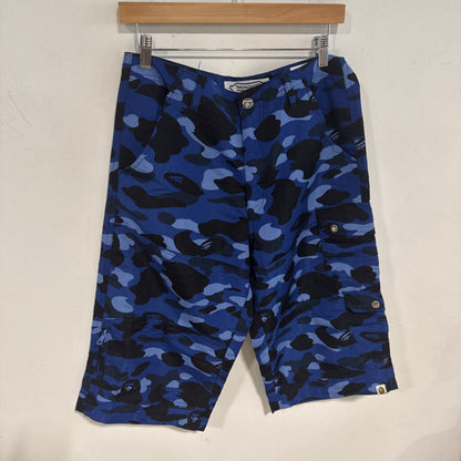 BABYMILO BLUE CAMO SHORTS SZ 30