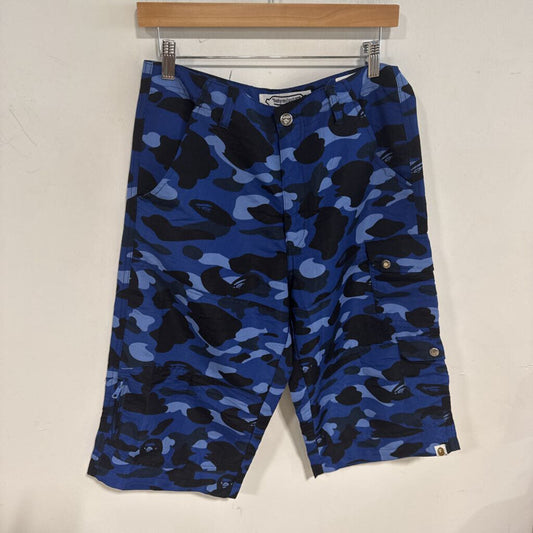 BABYMILO BLUE CAMO SHORTS SZ 30