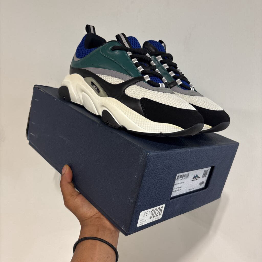 DIOR B22 WHT/GREEN SZ 45