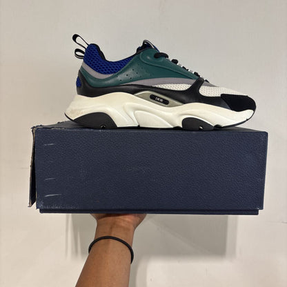 DIOR B22 WHT/GREEN SZ 45