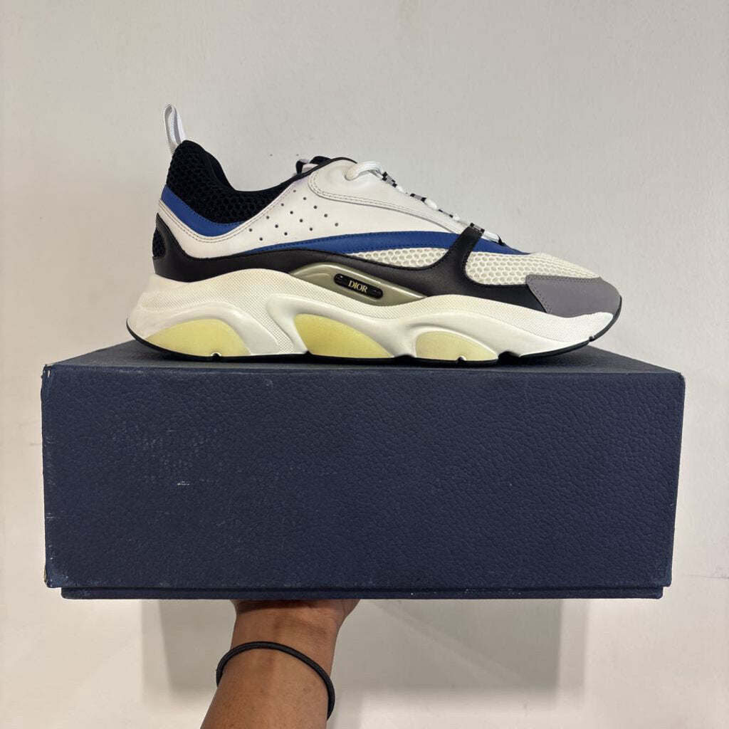 DIOR B22 WHT/BLUE SZ 45