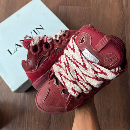 LANVIN CURB MAROON SZ 43