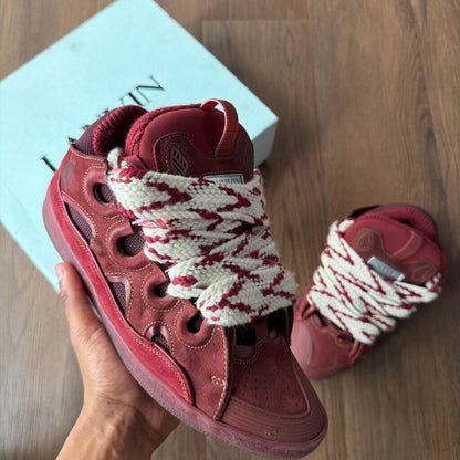 LANVIN CURB MAROON SZ 43