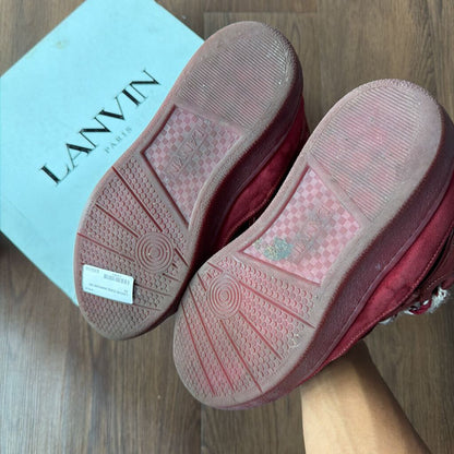 LANVIN CURB MAROON SZ 43