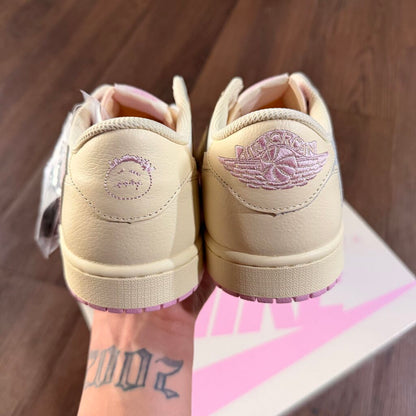 AIR JORDAN 1 LOW X TS " SHY PINK SZ.10.5