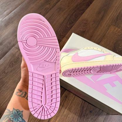 AIR JORDAN 1 LOW X TS " SHY PINK SZ.10.5