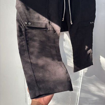 RICK OWEN MAINLINE CARGO SHORTS SZ.36