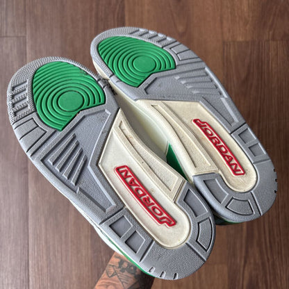 JORDAN 3 LUCKY GREEN SZ 9 (NO BOX)