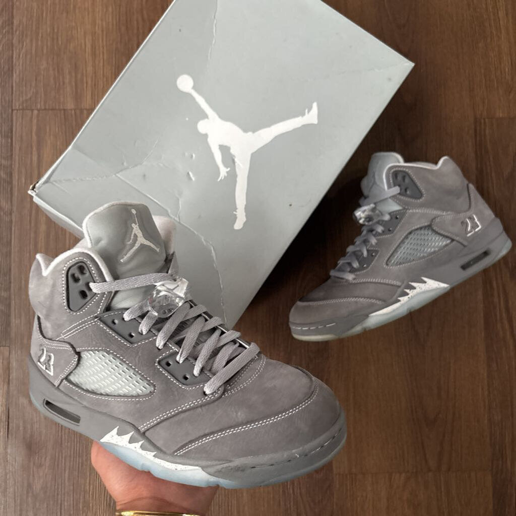 JORDAN 5 "WOLF GREY" SZ. 8.5