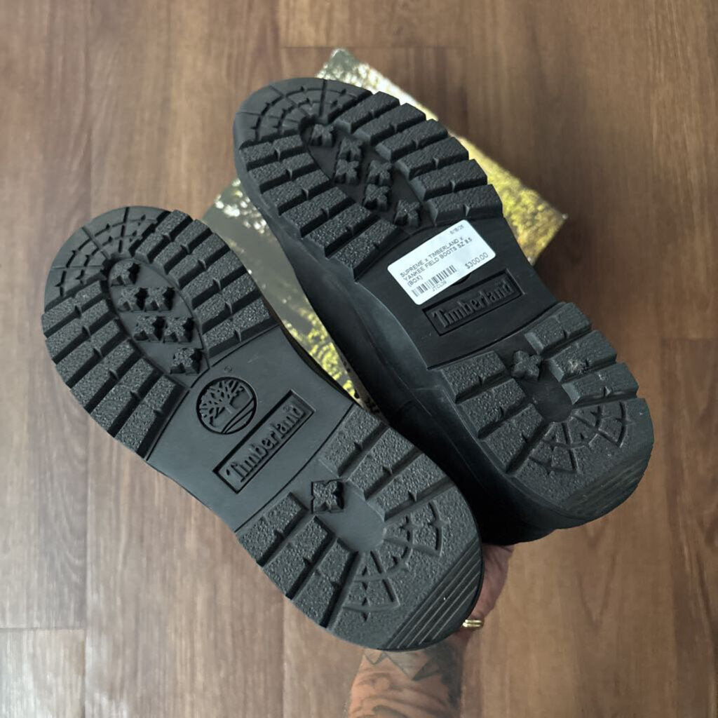 SUPREME x TIMBERLAND x YANKEE FIELD BOOTS SZ 8.5 (BOX)