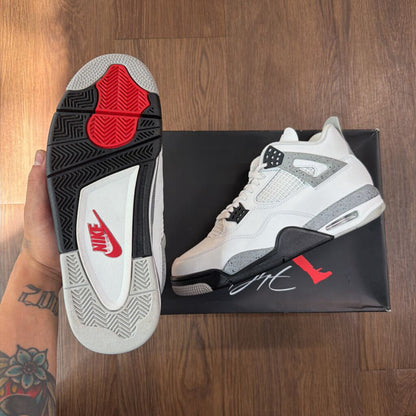 WHITE CEMENT JORDAN 4 SZ 10 (BOX)