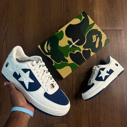 BAPESTA WHITE/NAVY SZ. 12 (BOX)