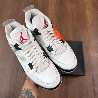 AIR JORDAN 4 " WHITE CEMENT " SZ.10.5