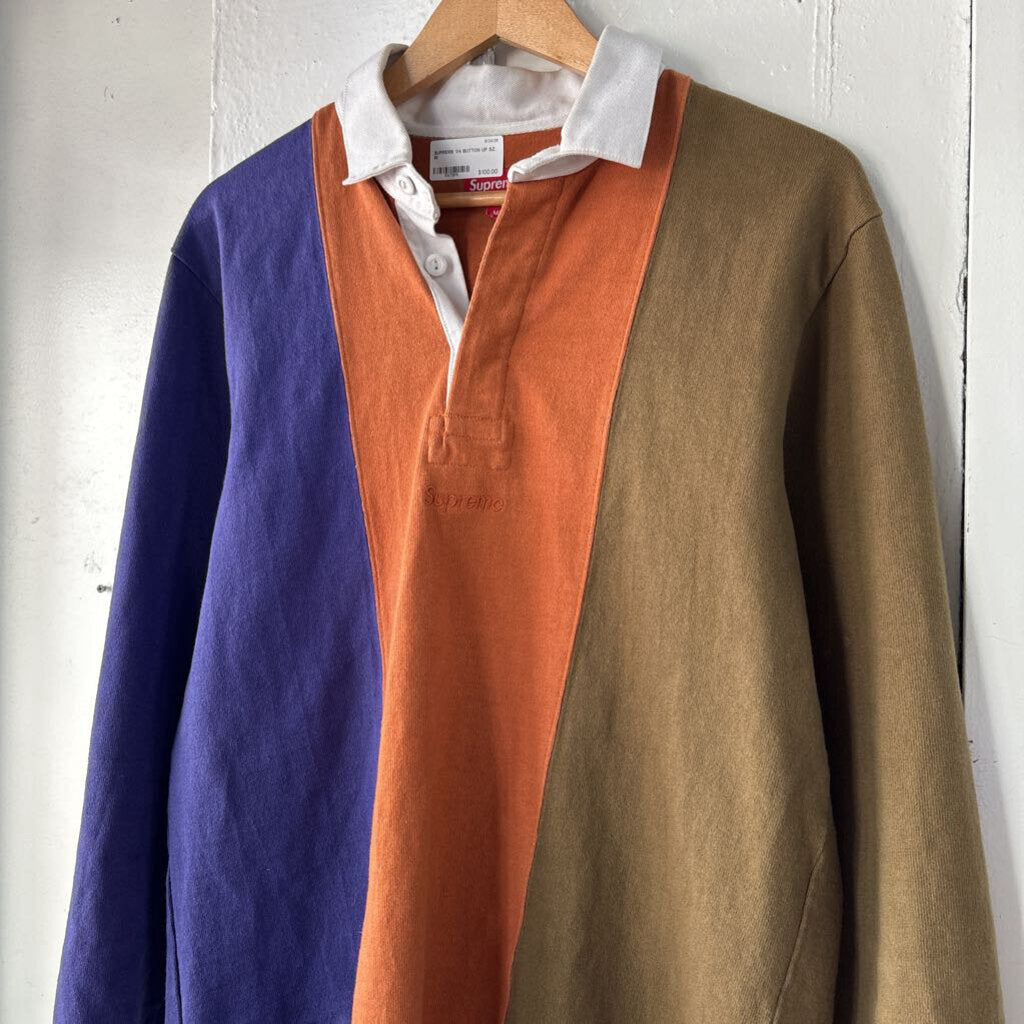 SUPREME 1/4 BUTTON UP SZ. M
