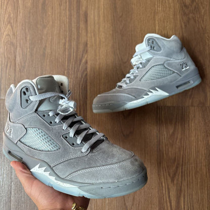 JORDAN 5 WOLF GREY SZ. 10.5 (NO BOX)