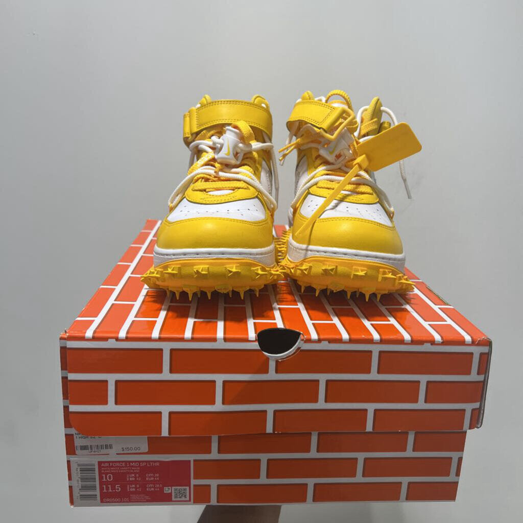 NIKE OFF WHITE AIR FORCE 1 HIGH SZ 10