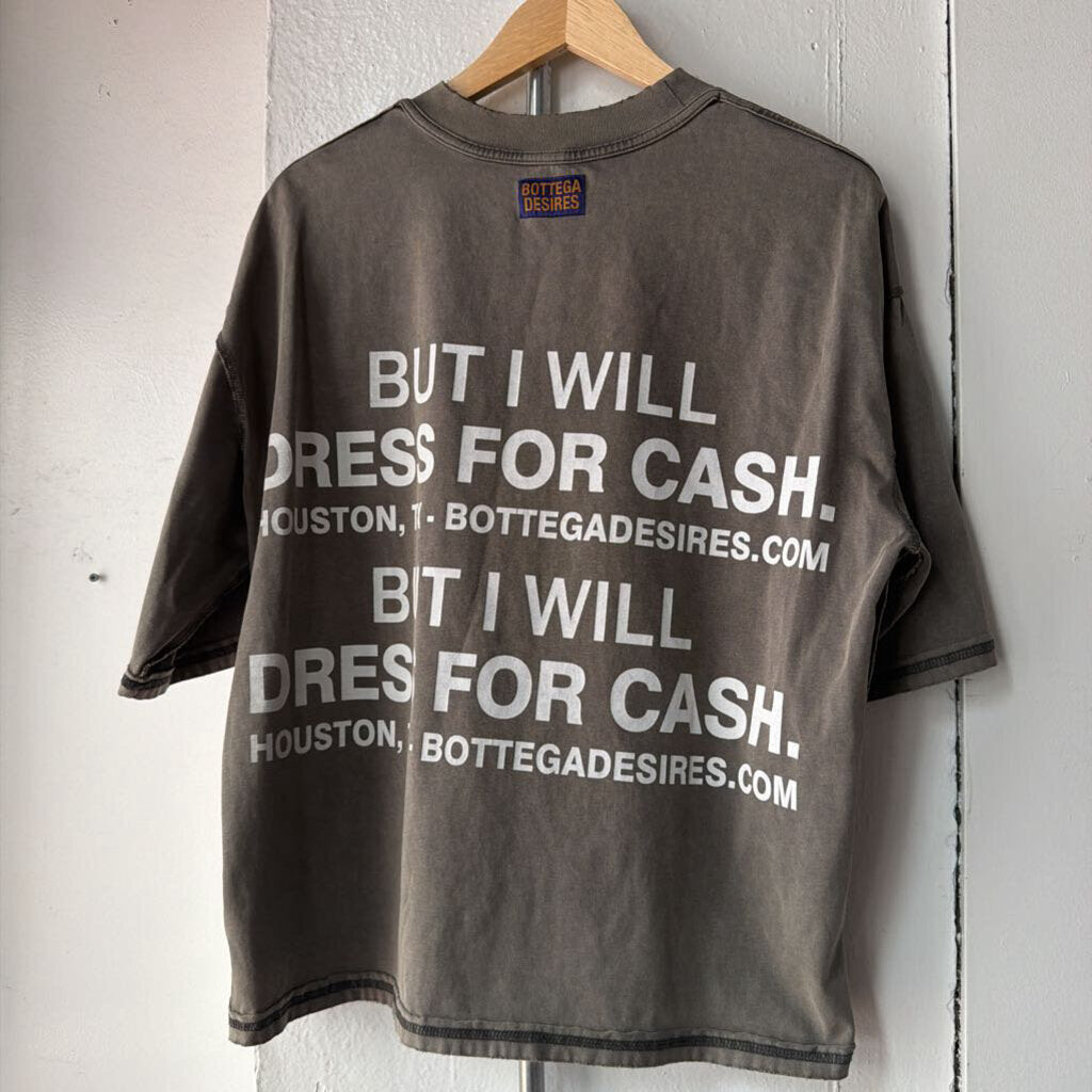 BOTTEGA DESIRES NOT A MODEL TEE SZ MEDIUM