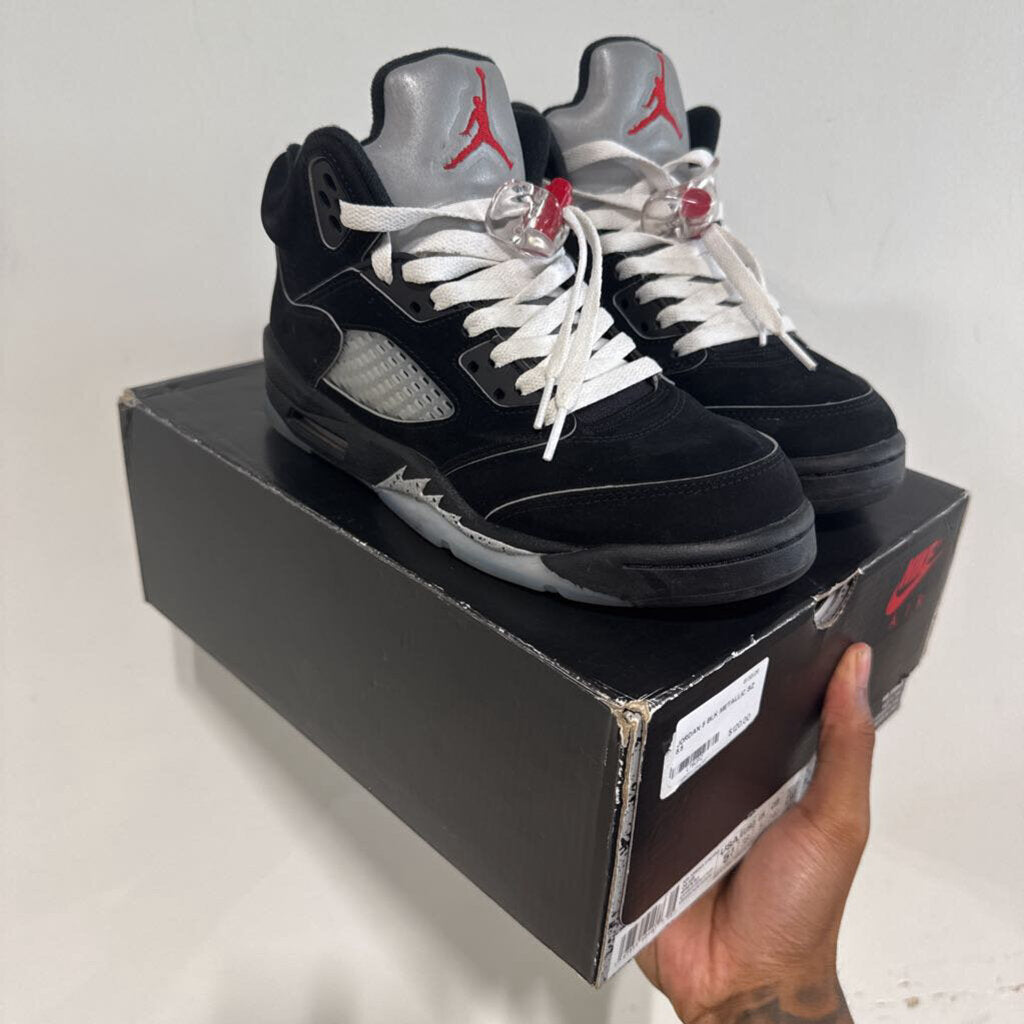 JORDAN 5 BLK METALLIC SZ 5.5