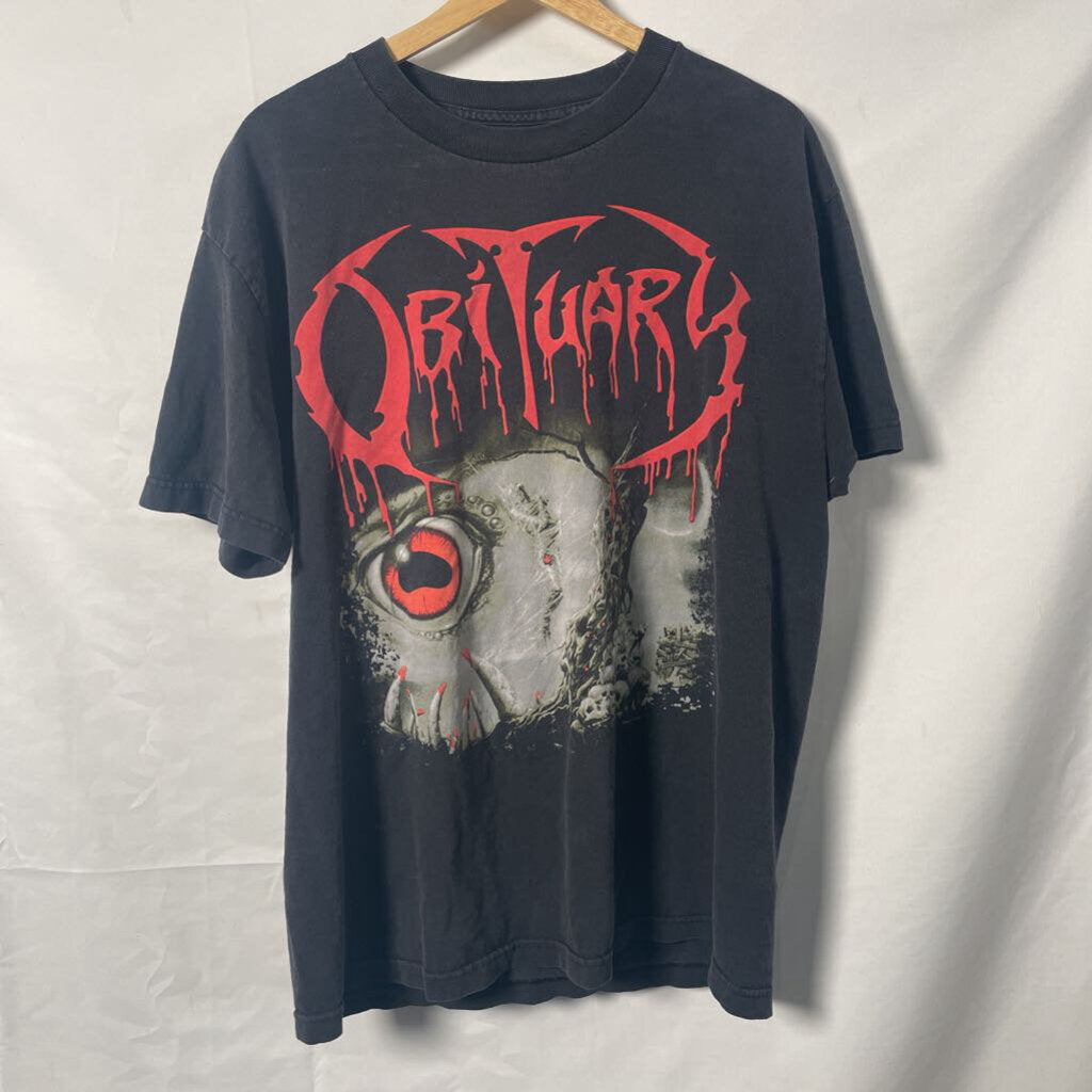 Vintage Obituary Tee Sz. L