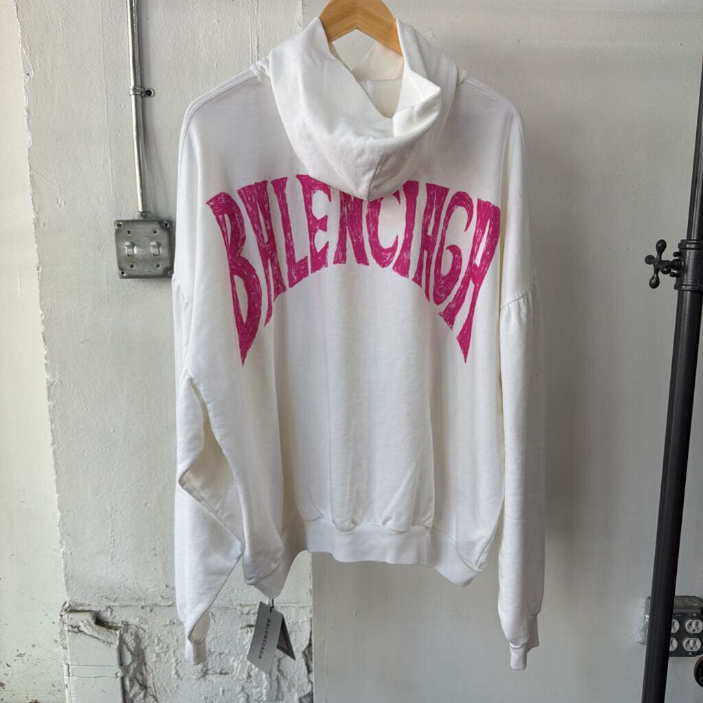 BALENCIAGA "PARIS" HOODIE SZ 2