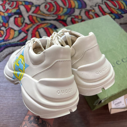 GUCCI "INTERLOCKING G" SNEAKERS SZ 9 (BOX)