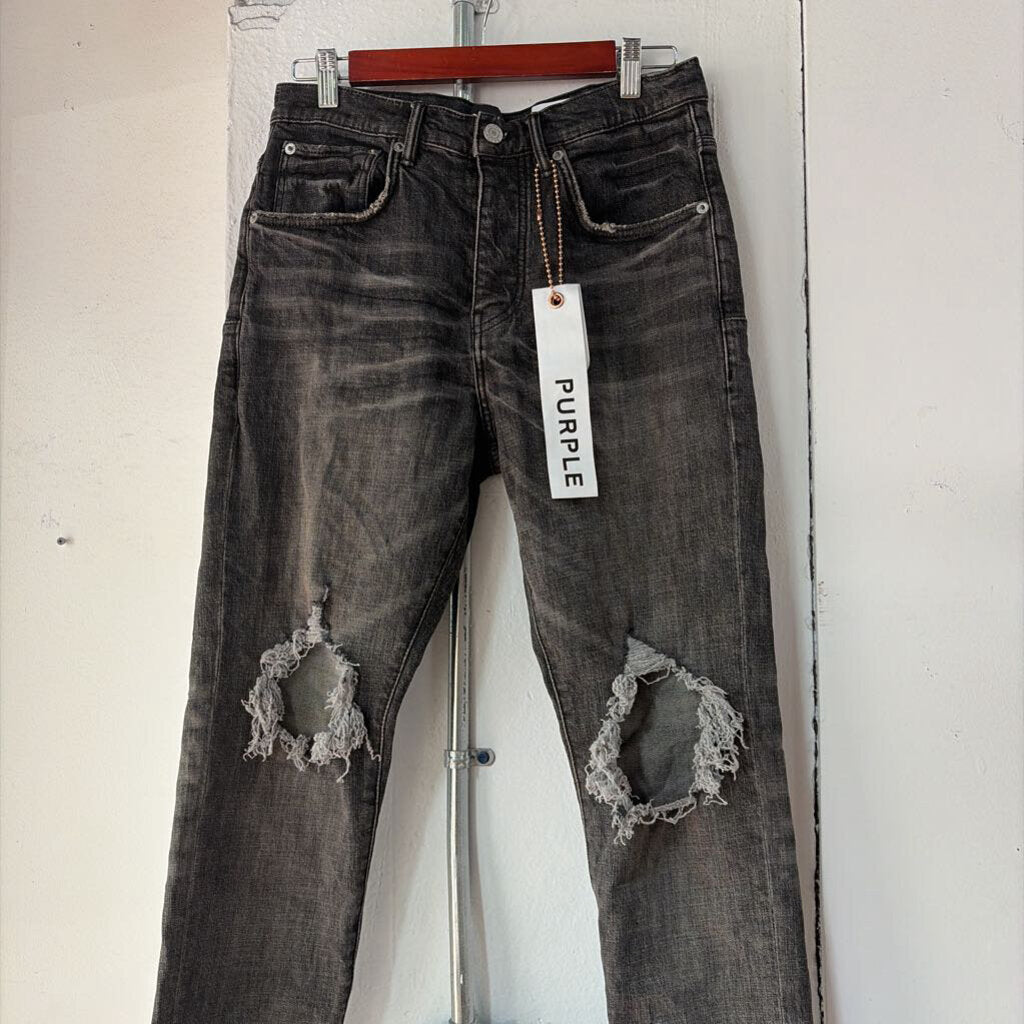 PURPLE BUSTED KNEE DENIM SZ. 31