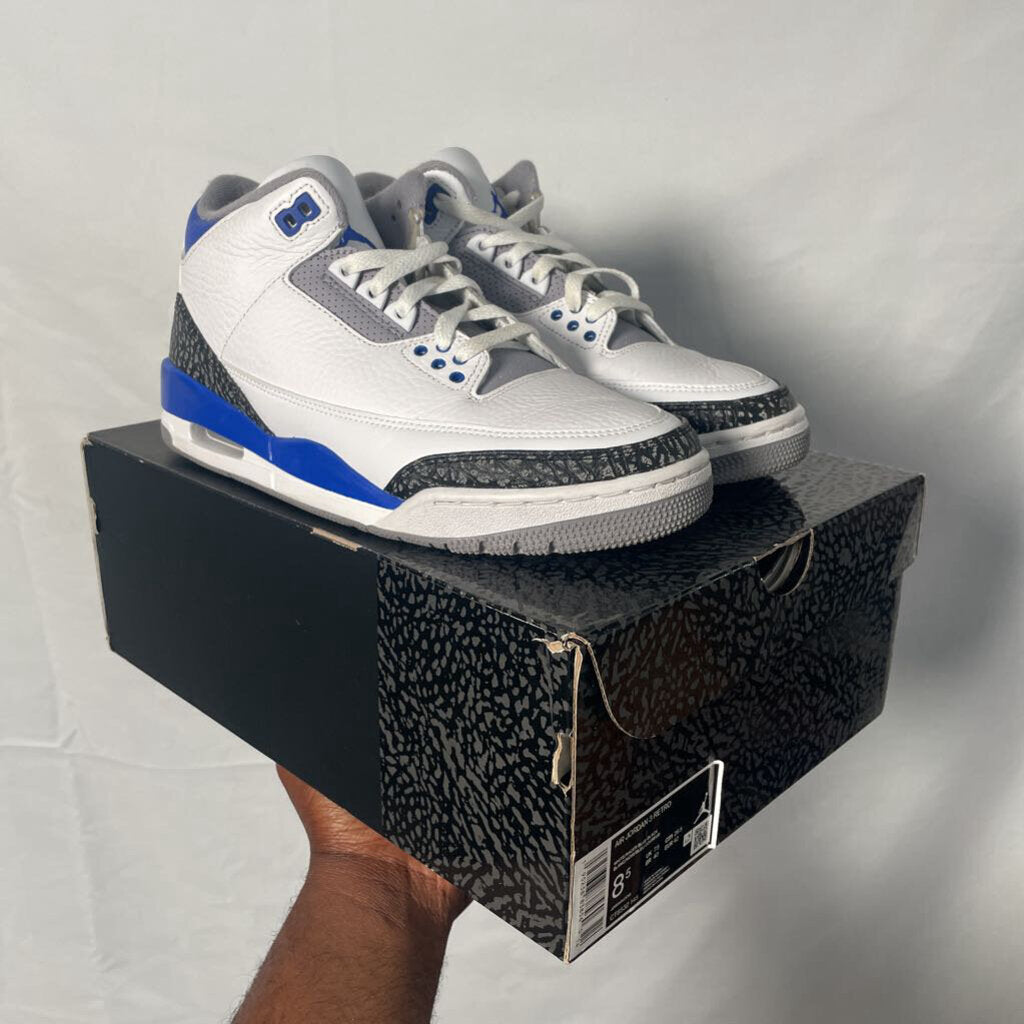 Jordan 3 Racer Blue Sz 8.5