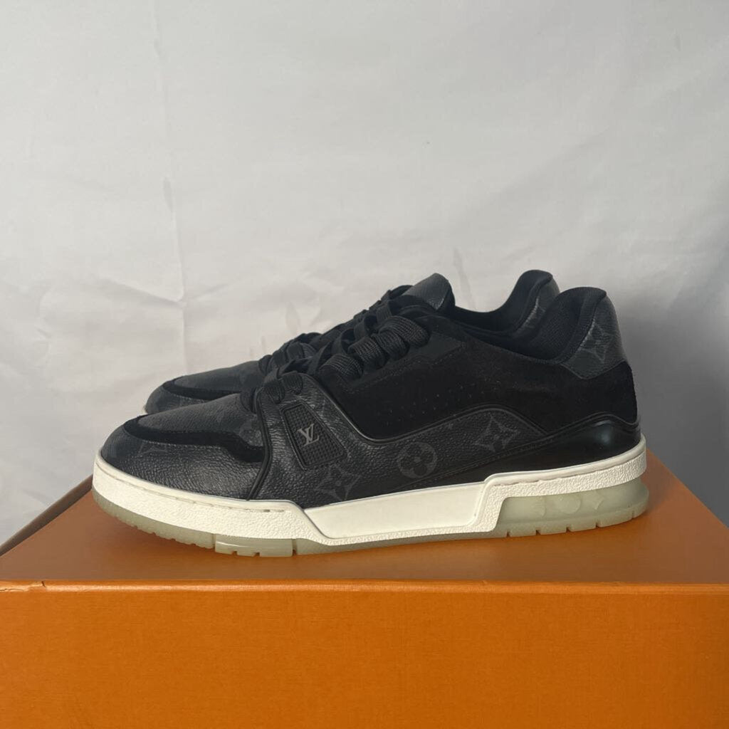 Black LV Denim Trainer Sz. 8(LV)