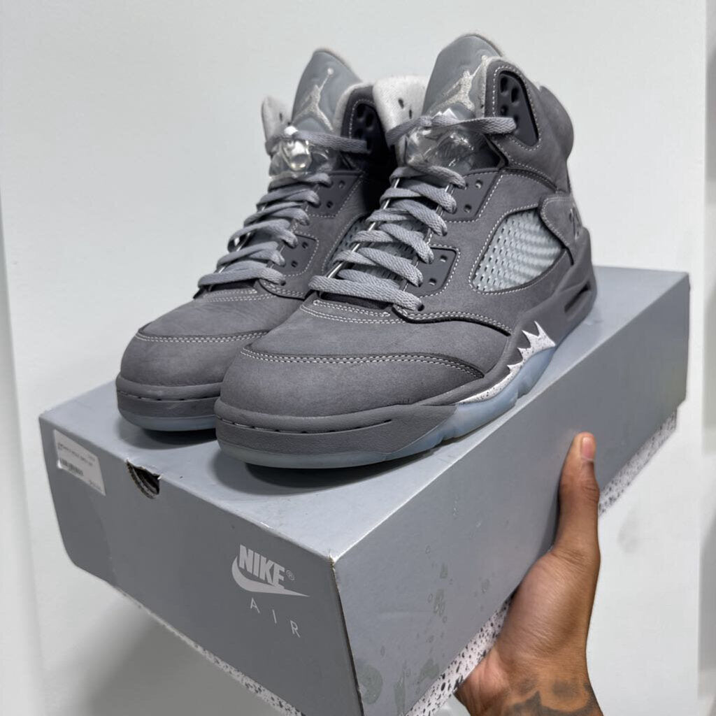 JORDAN 5 WOLF GREY SZ 9.5