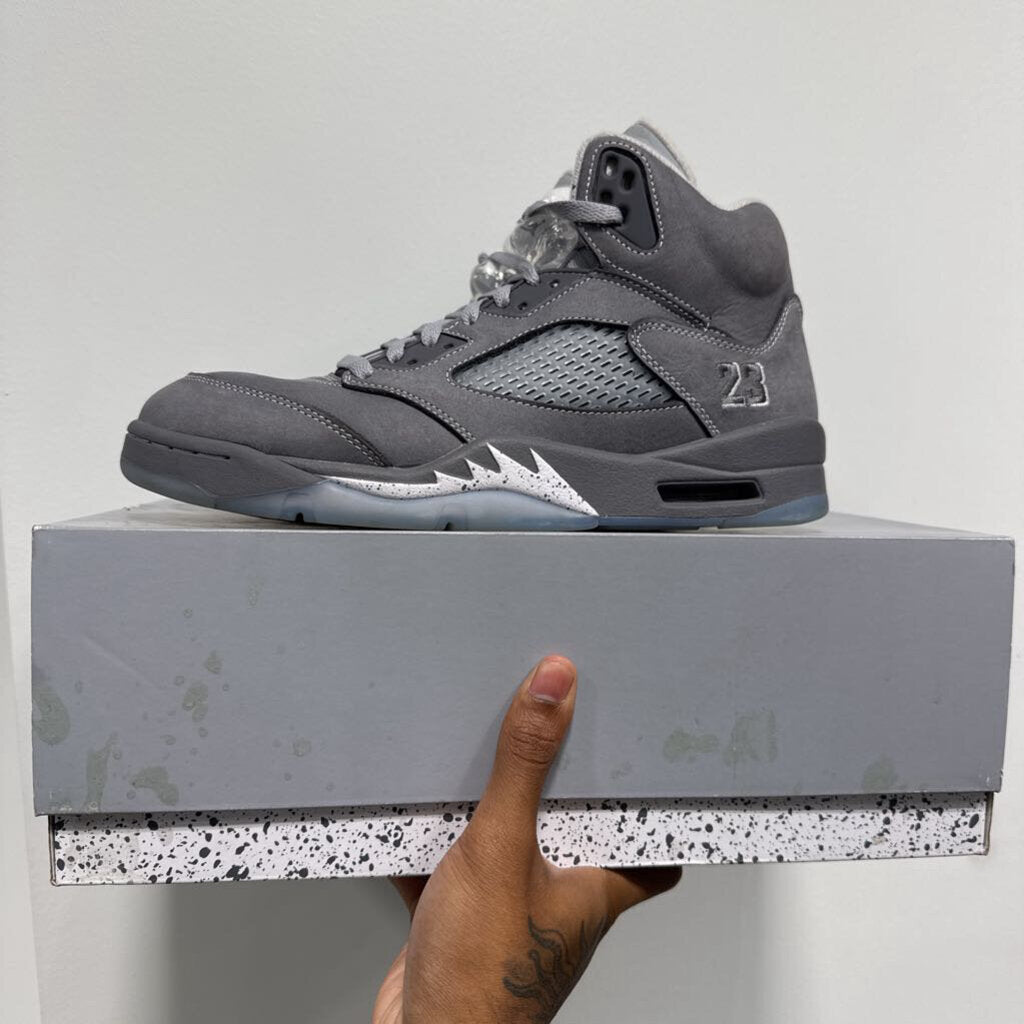 JORDAN 5 WOLF GREY SZ 9.5