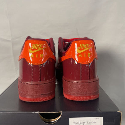Red Patent Leather AF1 Sz. 9