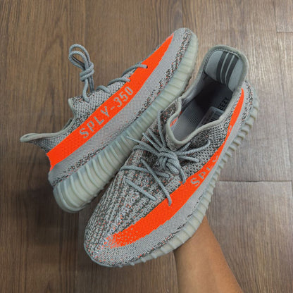 YEEZY 350 ORANGE GREY SZ 12